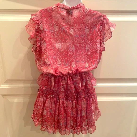 Misa Los Angeles Pink Ruffle Dress - Picture 4 of 6
